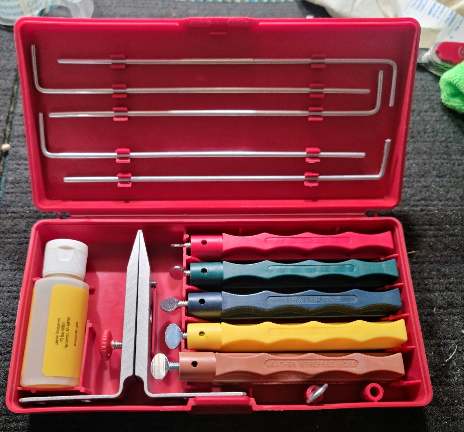 Vintage Lansky Professional Knife Sharpening System 5 Hone Hardly, if ever, Used