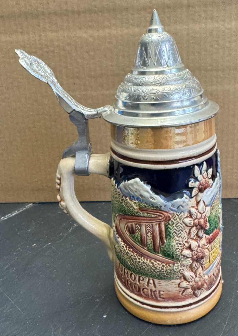 King German Innsbruck Beer Stein Goldenes Dachl Europa Brucke 85 53 300R 6\
