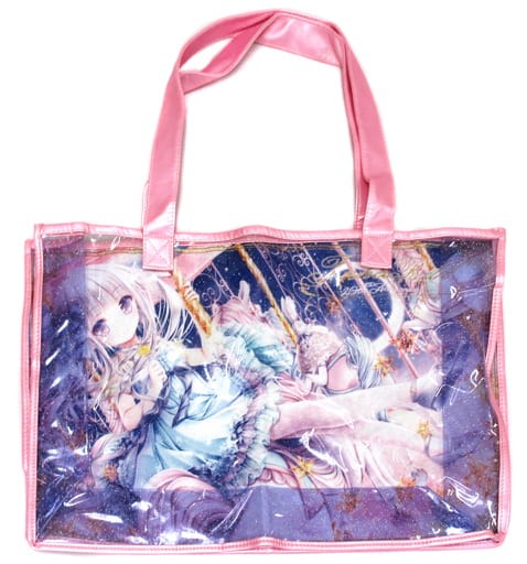 Tinkle Clear Lamé Vinyl Bag C90/Tinkabel Used Japan