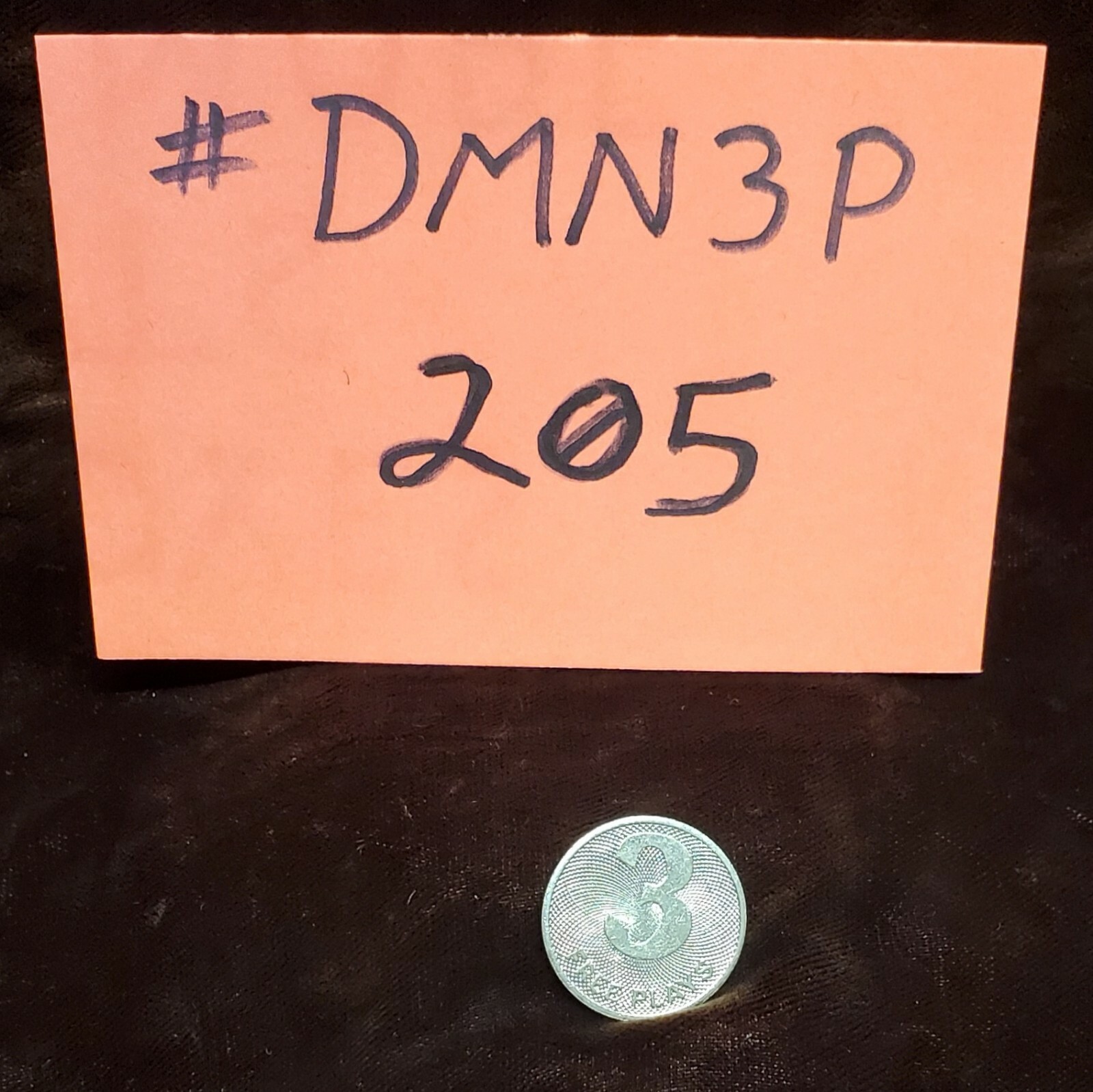 DAVAL MERCURY TOKEN ANTIQUE TRADE STIMULATOR / SLOT MACHINE #DMN3P-205