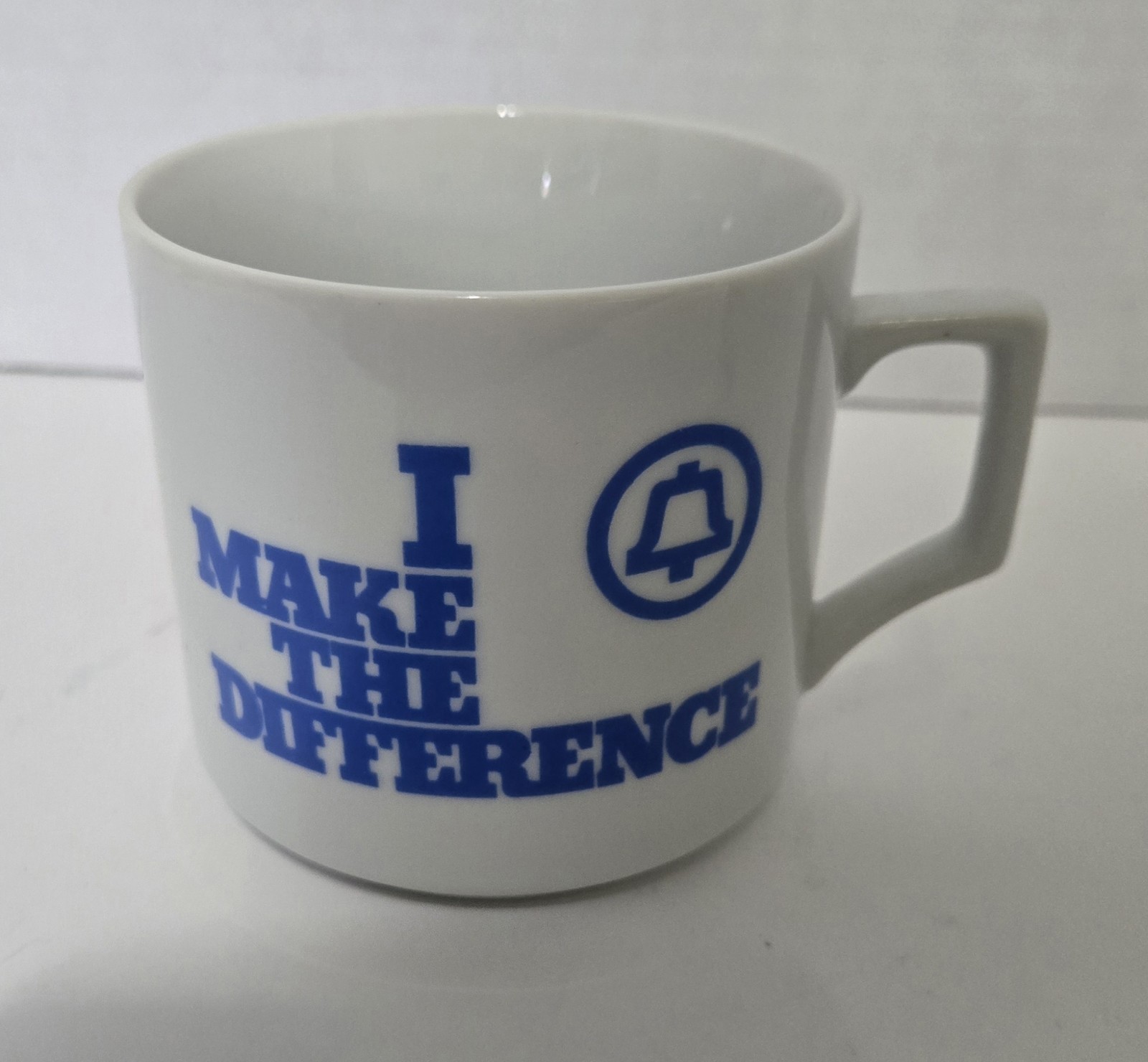 bell telephone White Coffee Ceramic I Make The Difference