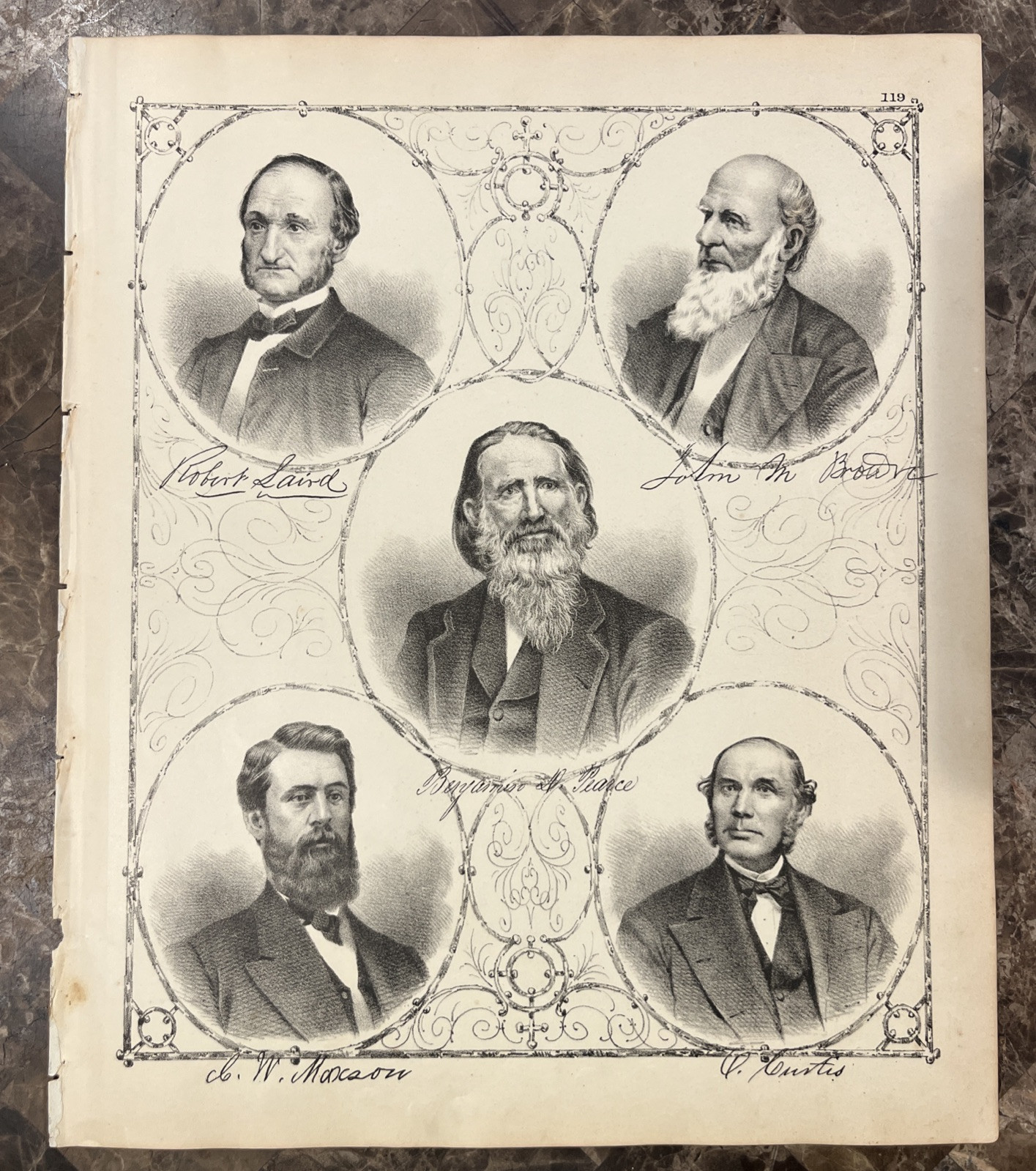 Original 1878 Portraits of Men of the New Jersey Coast Woolman Rose Engraving A