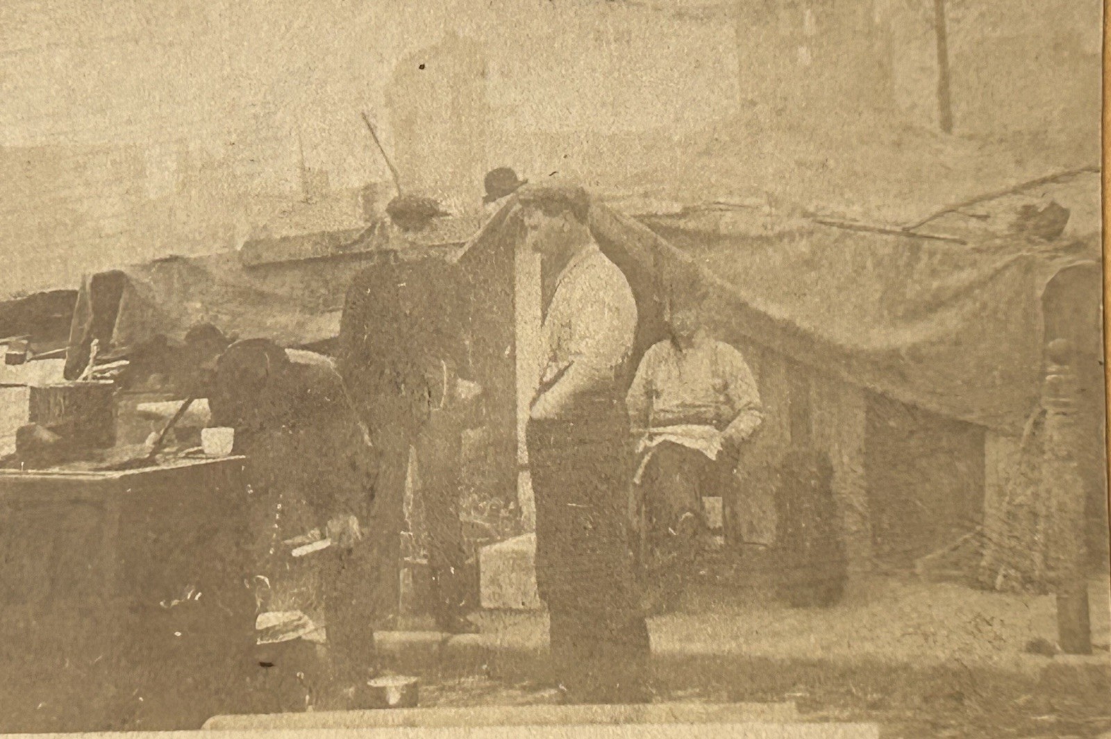 1906 San Francisco Earthquake Refugee Camp Keystone Stereoview Stereoscope Card