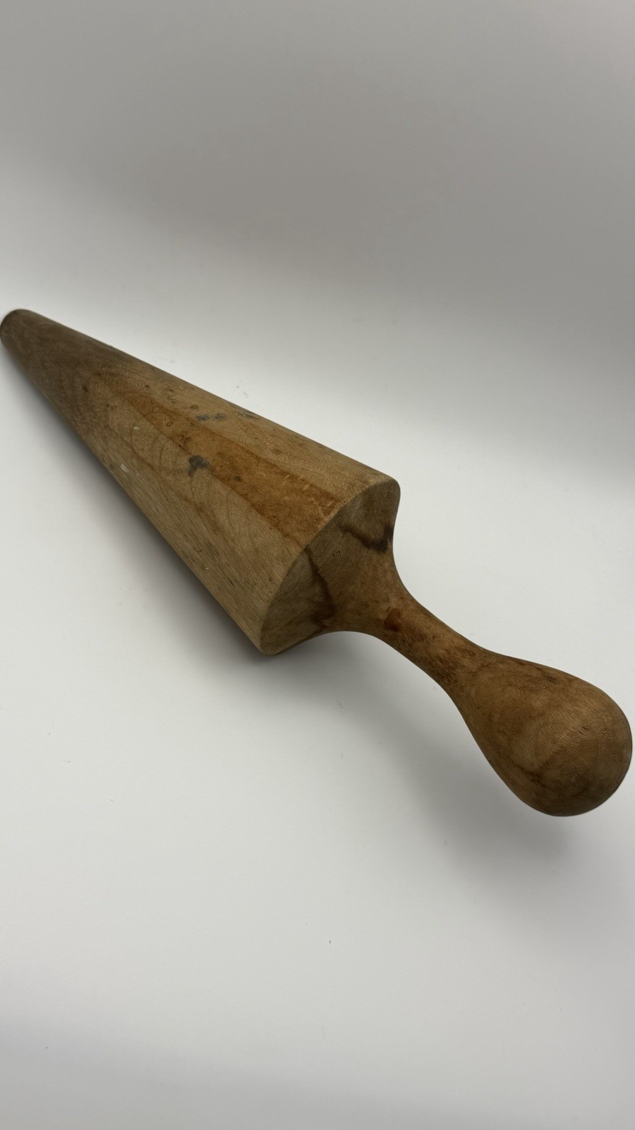 Antique Wooden Krumkake Cone Roller or Canning Sieve Pestle