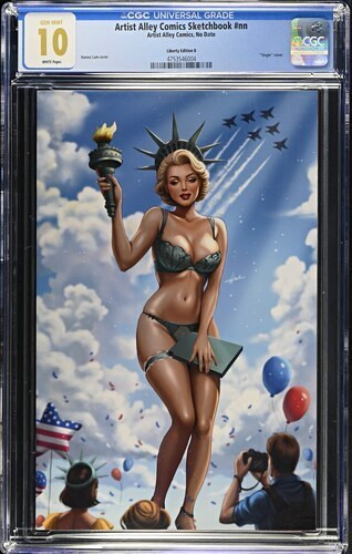 Artist Alley Comics Sketchbook #nn Liberty Edition B Sketchbook Edition CGC 10