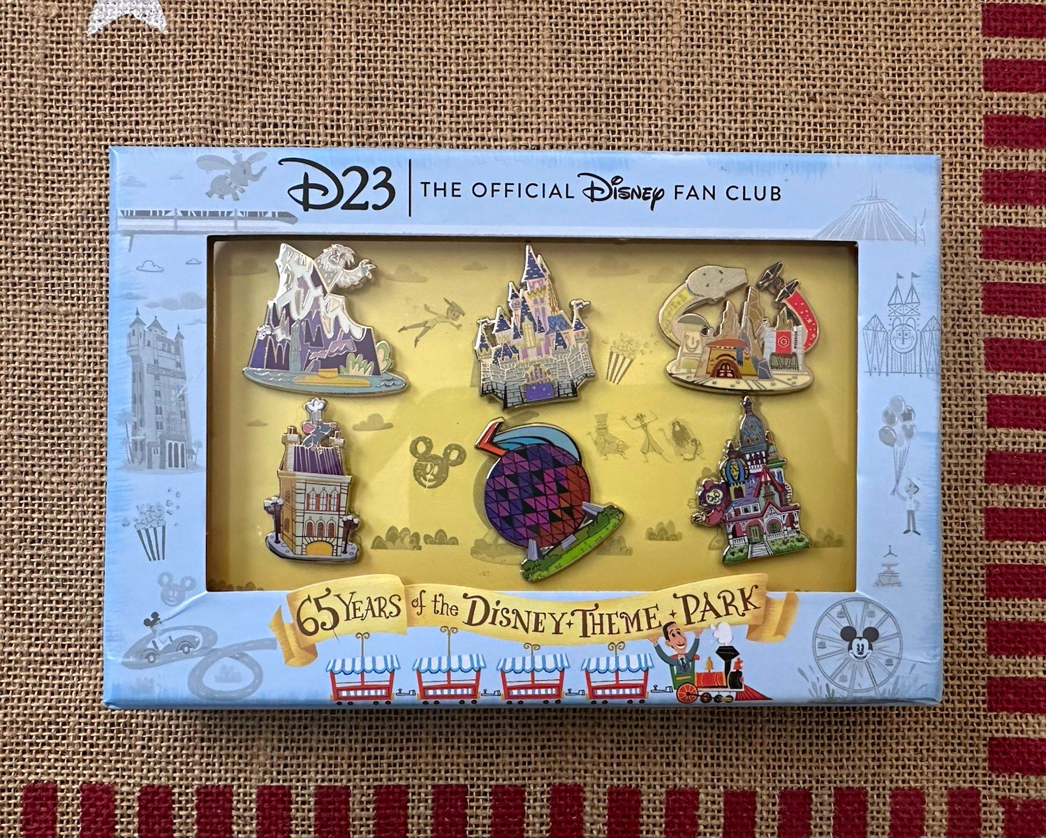 Disney D23 Official Disney Fan Club 2020 Limited Edition 65 Years Pin Set