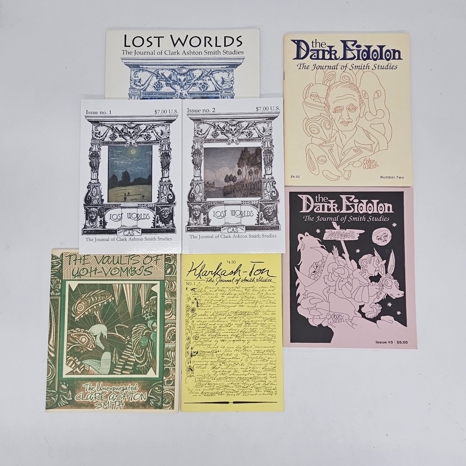 Clark Ashton Smith RARE Journal Lot 7 Books Necronomicon Press Cthulhu Mythos