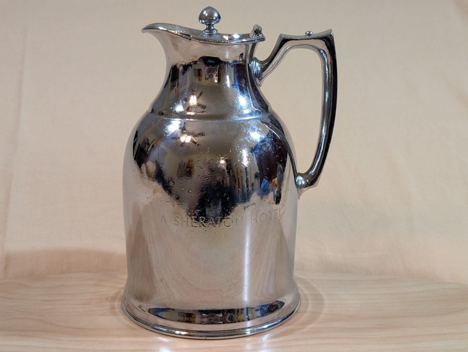 Vintage Stanley Sheraton Hotel Chrome Insulated Carafe Pitcher Thermos LF&C USA Vintage Stanley Sheraton Hotel Chrome Insulated Carafe Pitcher Thermos LF&C USA