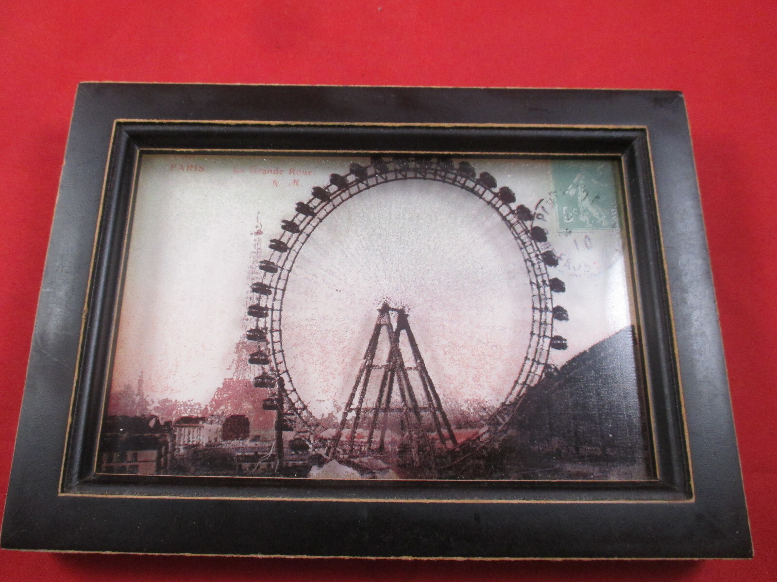 France 1900 Paris La Grande Roue (Ferris Wheel) Philatelic 3-D Print