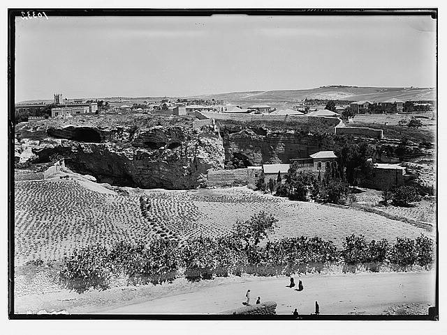 Photo:Jerusalem Palestine 1930s Gordons Calvary Landscape View