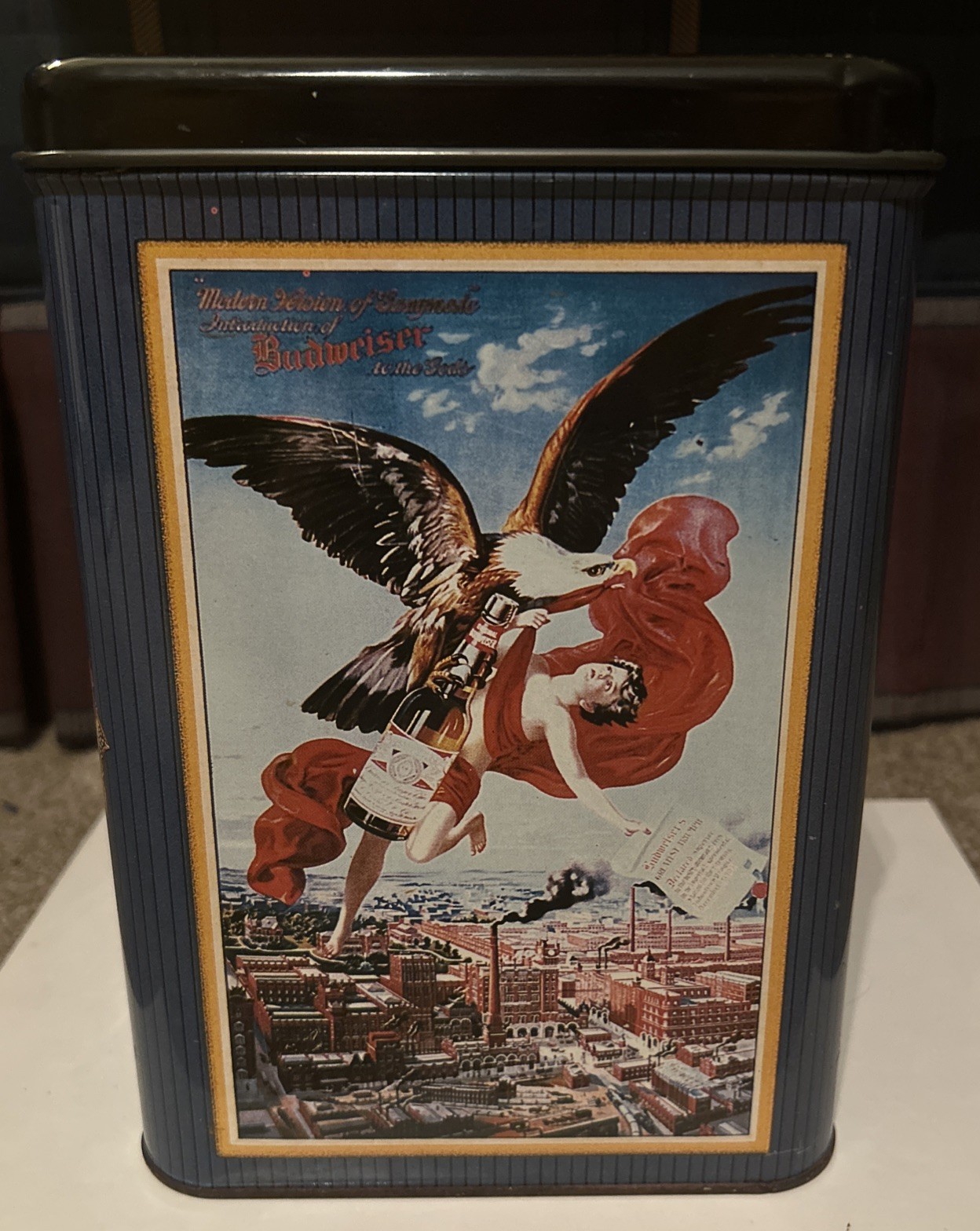 1970\'s,Vintage Advertising Tin,Anheuser-Busch Brewing. St. Louis,Mo.U.S.A
