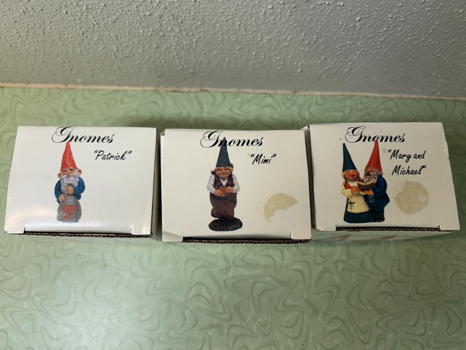 Vintage Klaus Wickl Gnome lot of 3 Gnomes 1993 \