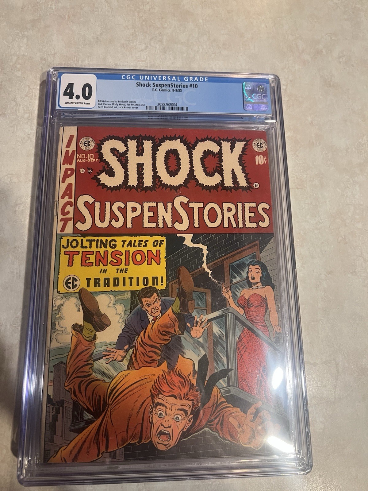 Shock SuspenStories #10 CGC Graded 4.0 Comic Book - EC Comics 1953 - Horror