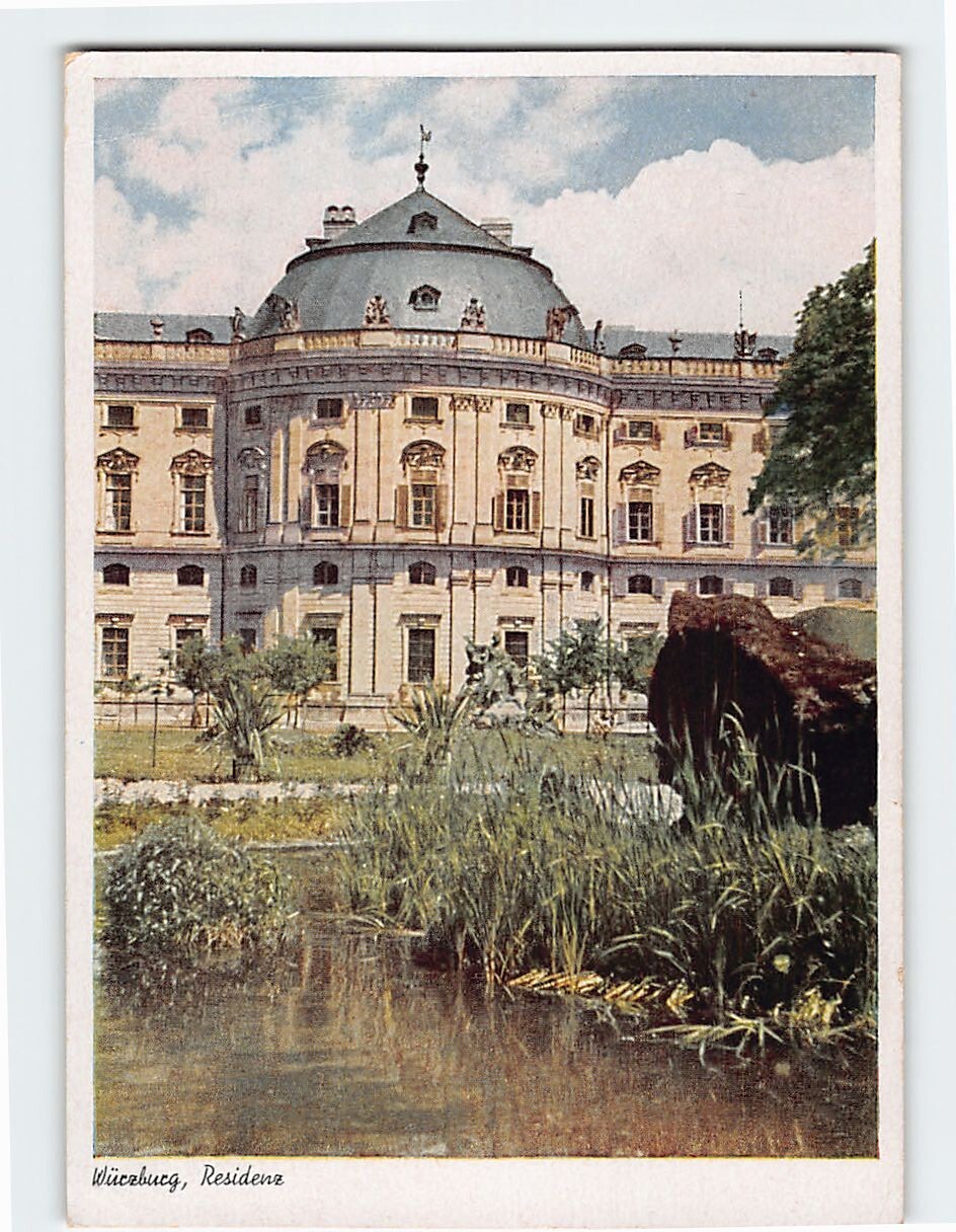 Postcard Würzburg Residence Germany