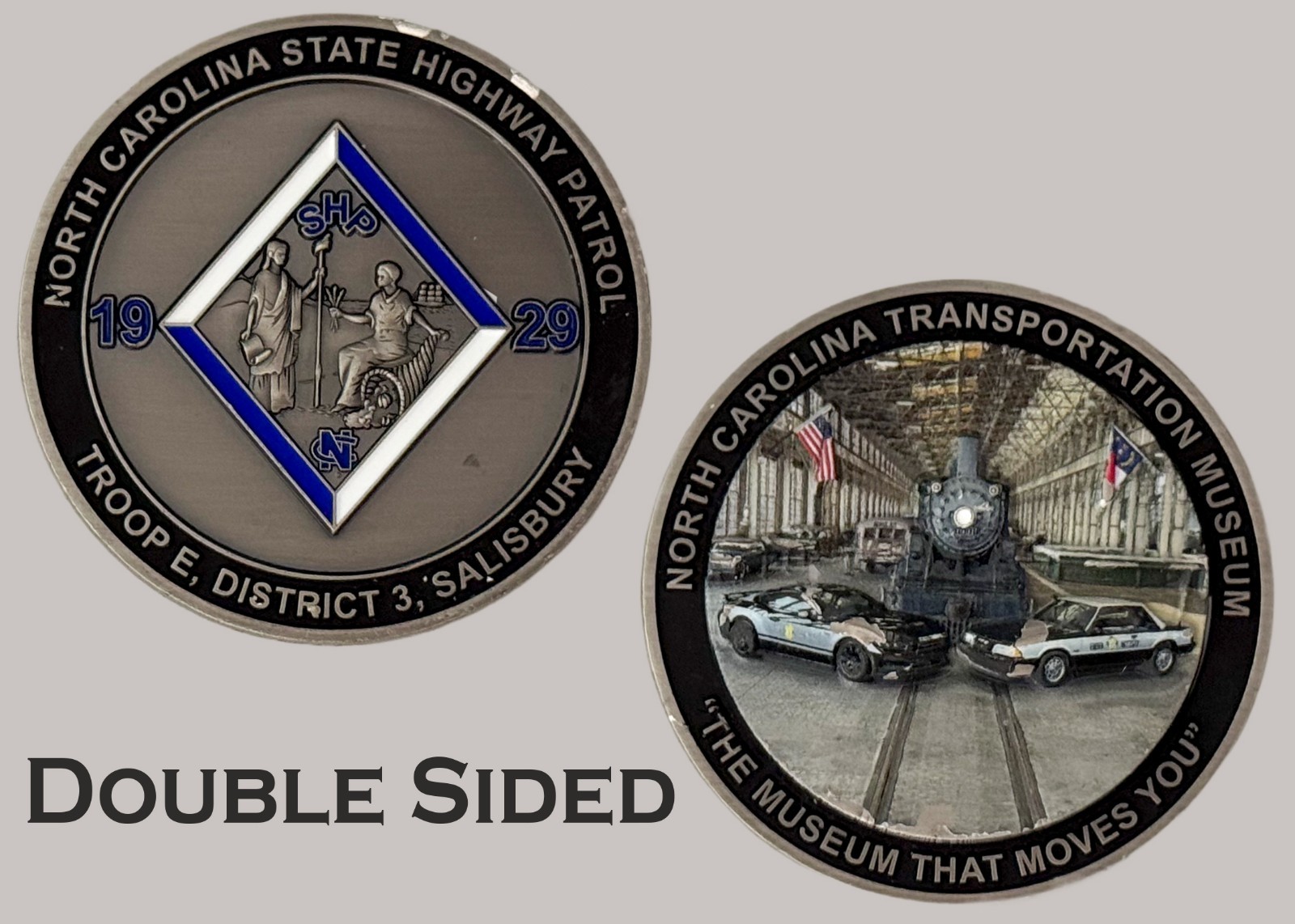 NC Highway Patrol Troop E Transportation Museum Challenge Coin  J#35