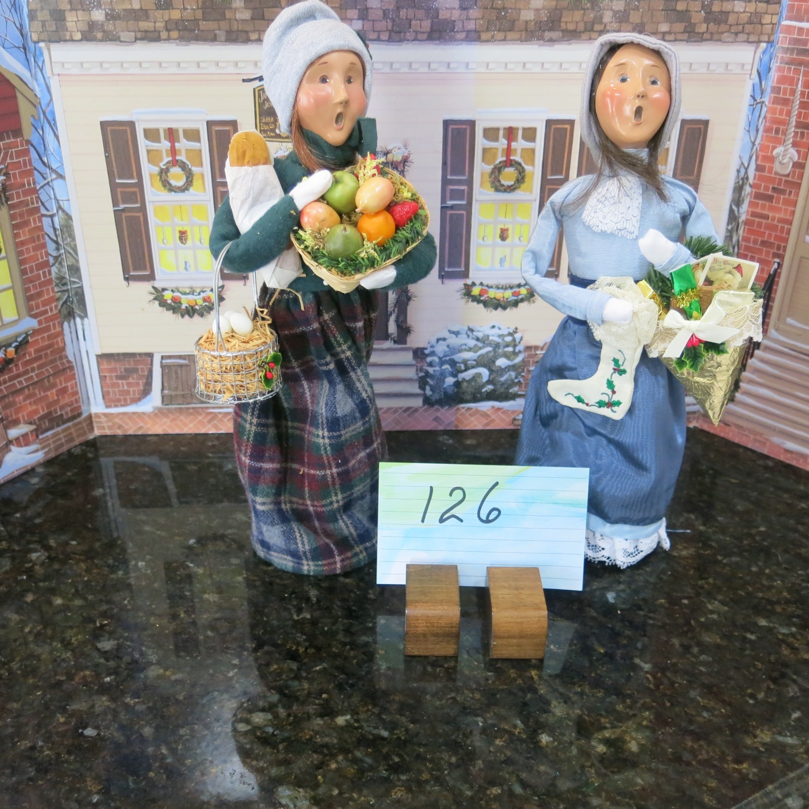 2 Byers Choice Young Ladies  $55.00 (lot 126) From 1998 & 1999