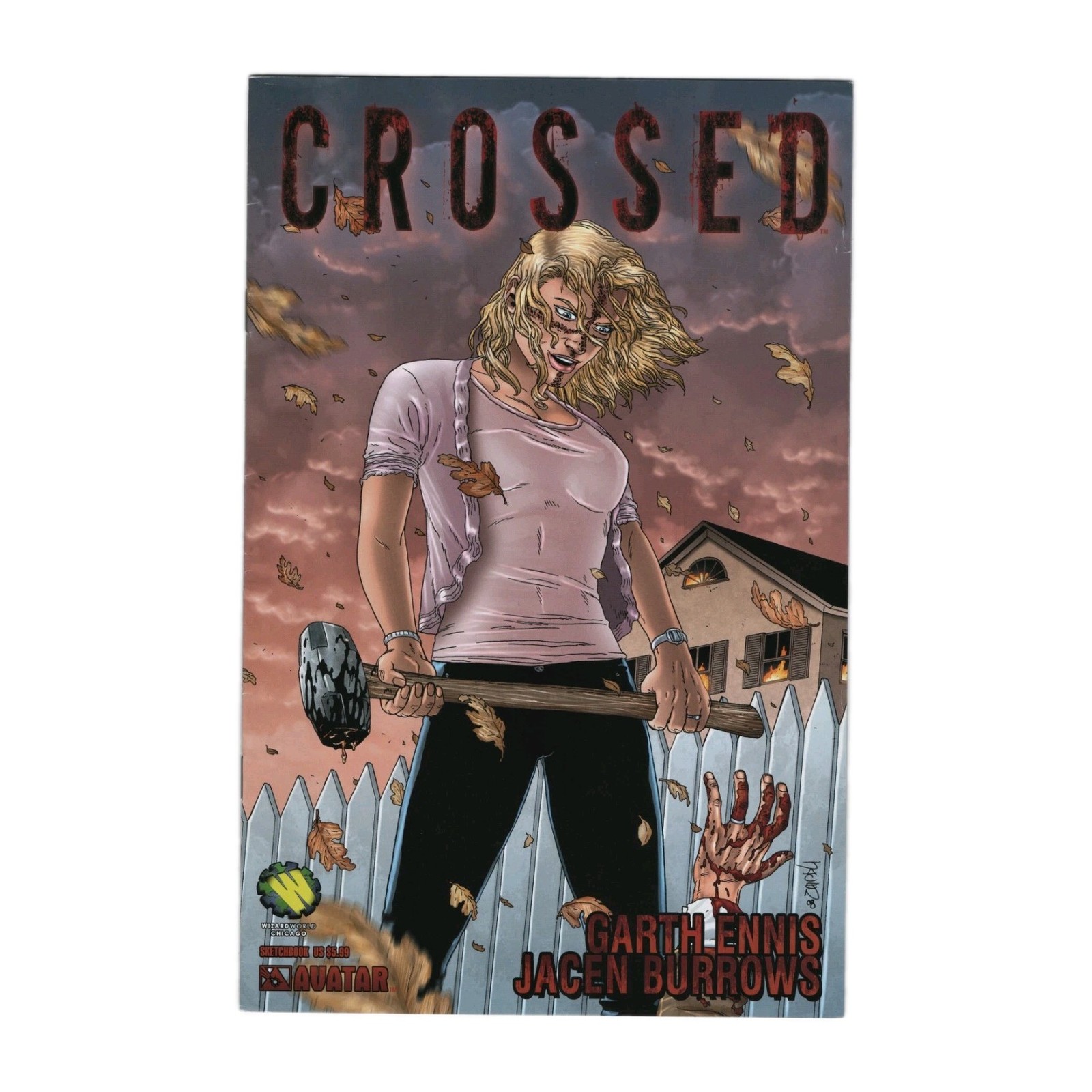 Crossed Sketchbook 1st Preview Appearance Predated #0 Wizard World 2008 Variant