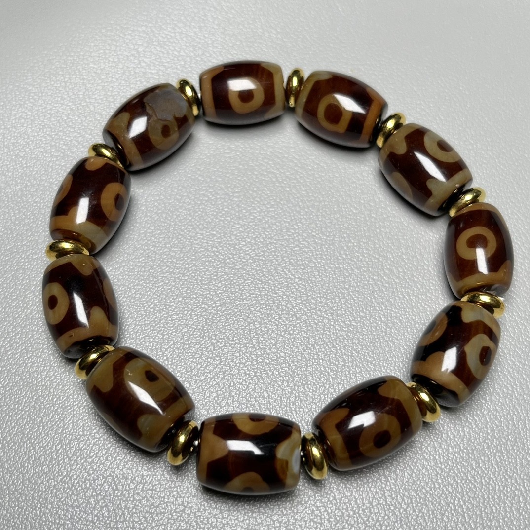 Collect Jewelry Men and Women\'s Three Eye Beads Bracelet Xizang Bracelet