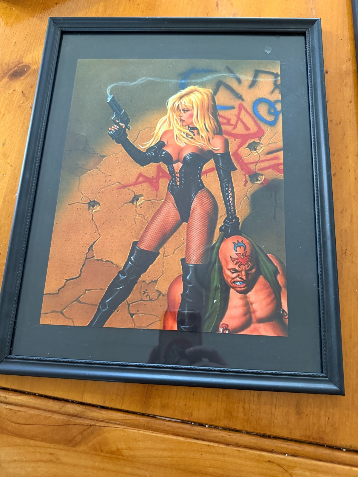 Barb Wire Fastner & Larson Dark Horse Comics Framed Art Print F&L 1996