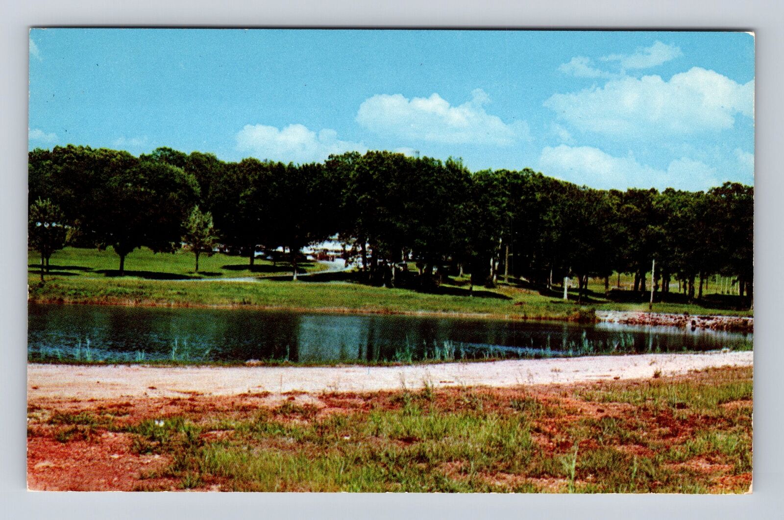 Monett MO-Missouri, Sportsmen's Lake, City Park, Vintage Souvenir Postcard