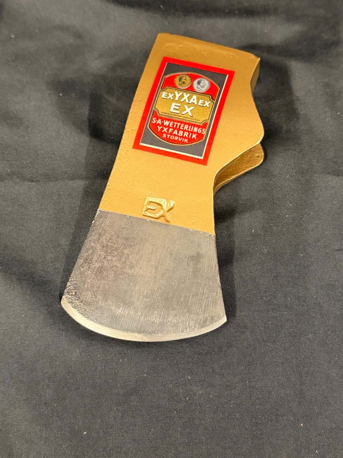 Vintage Wetterling Storvik EX Axe Head Restored Sweden 1.50 lb Original Label
