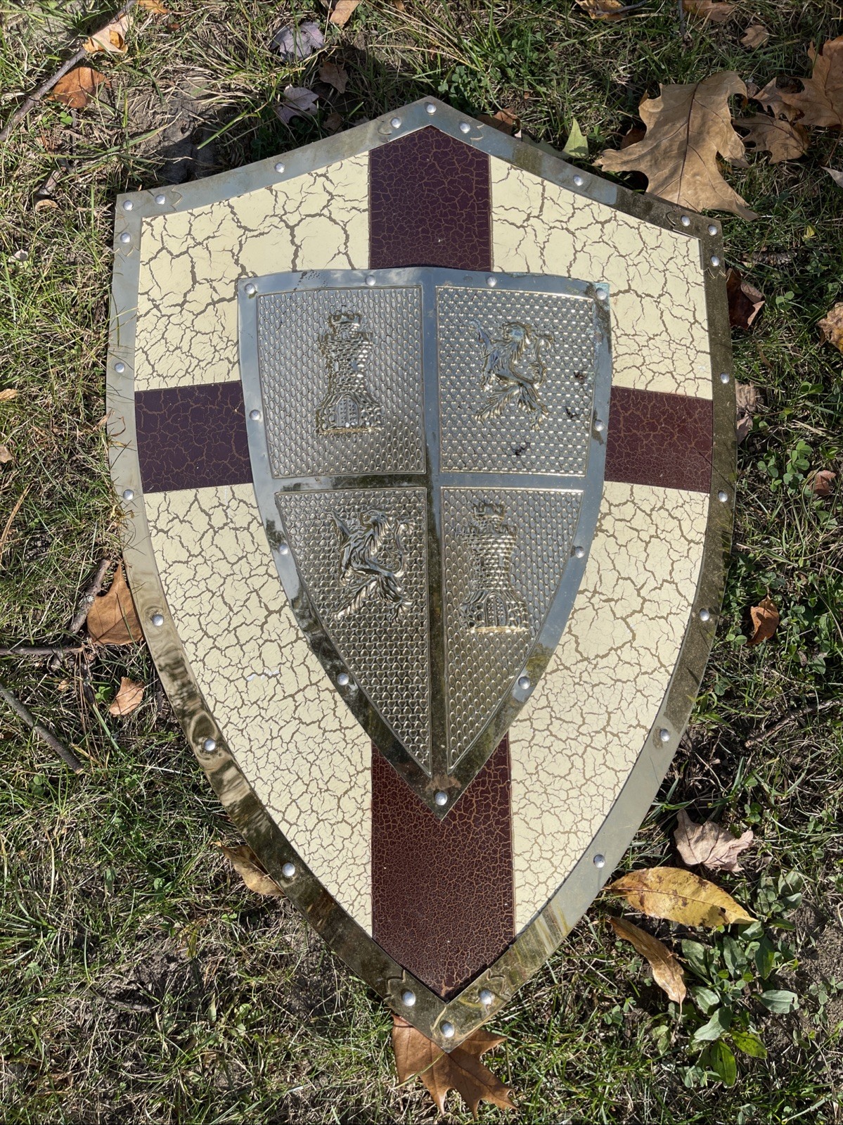 MEDIEVAL SHIELD Of EL CID LION HEART LONG SHIELD FULL SIZE 28\