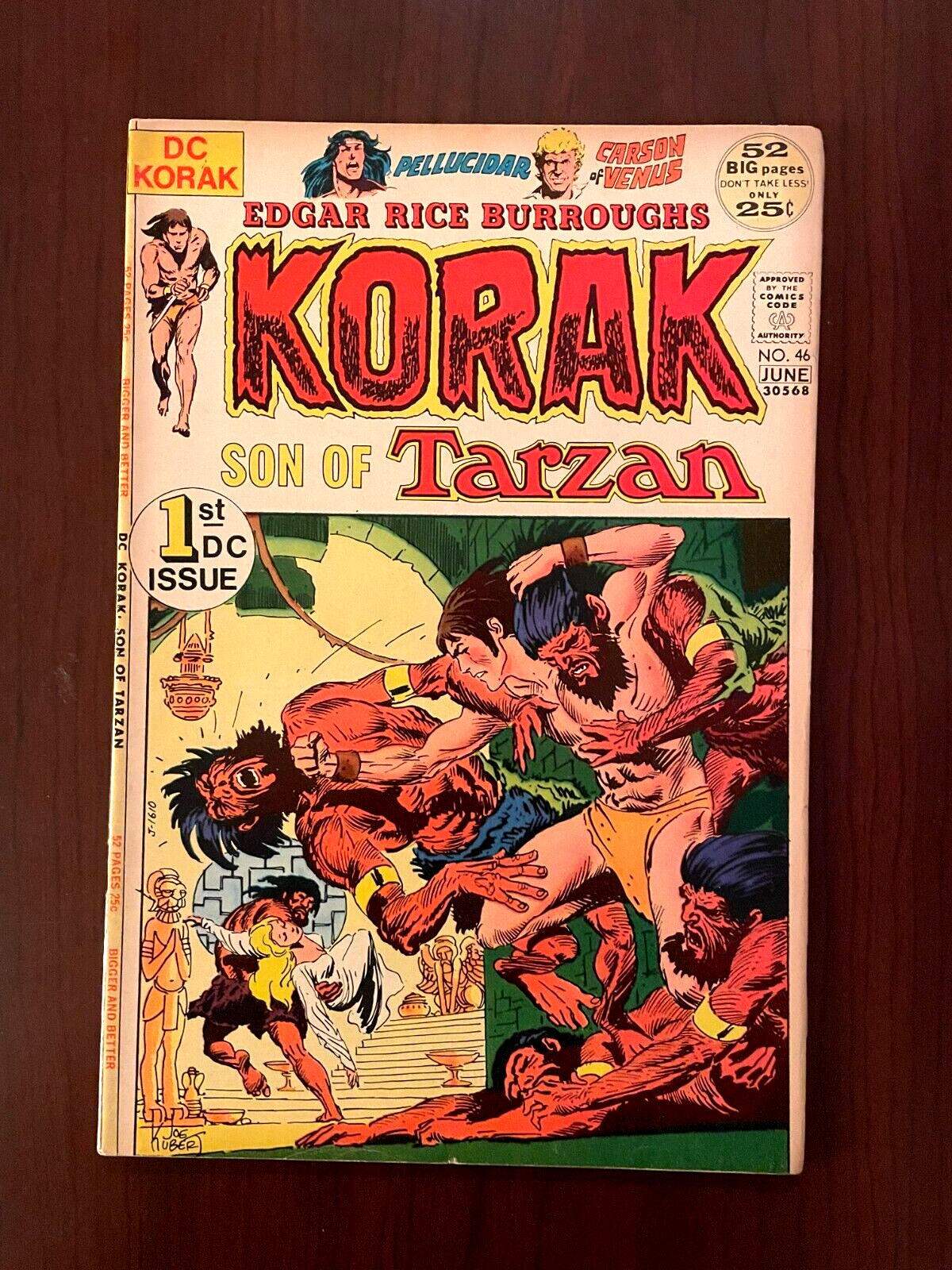 Korak Son of Tarzan #46 (DC 1972) Frank Thorne Bronze Age 1st DC Korak 7.0 F/VF