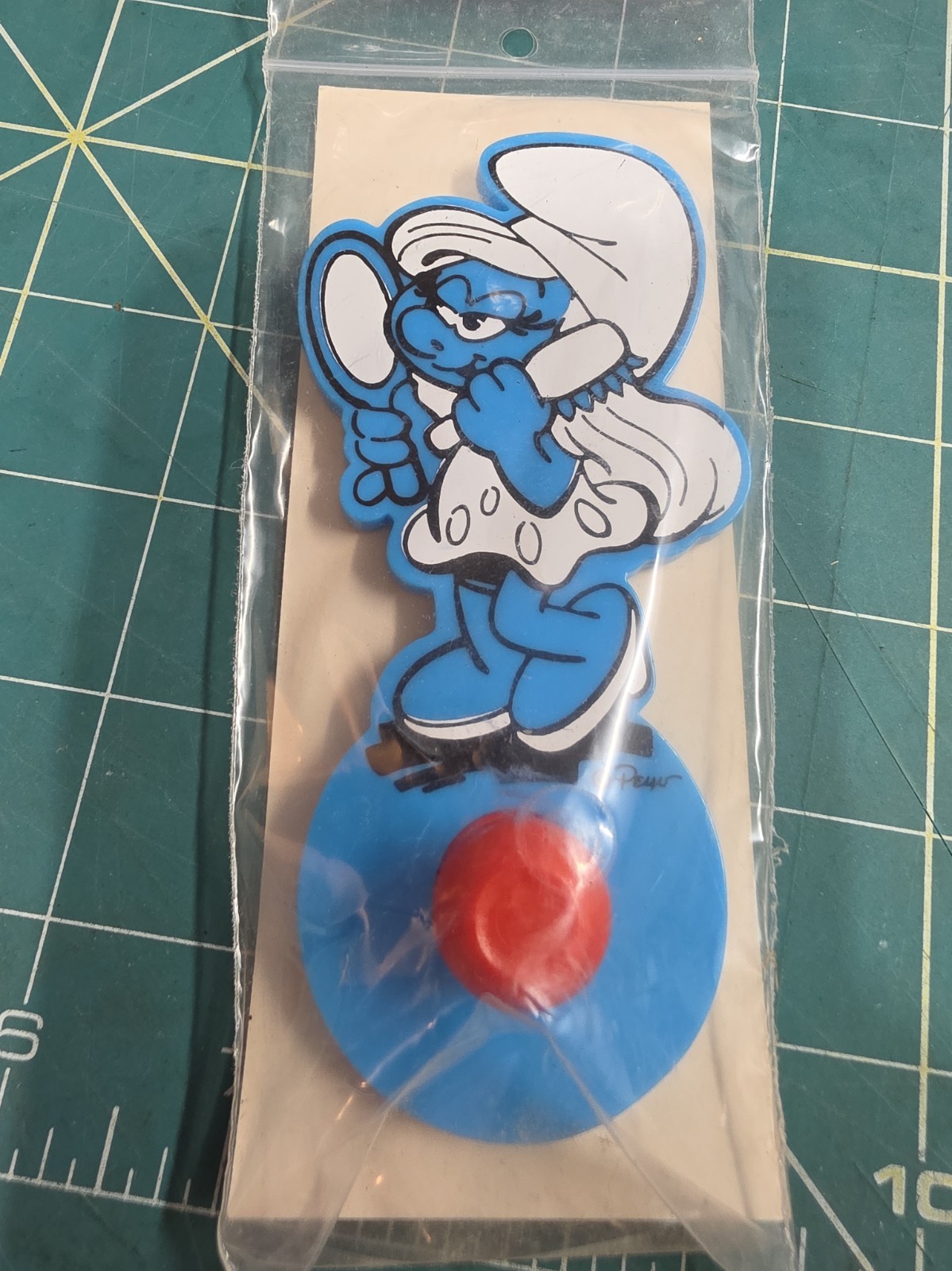 The Smurfs Rare Vintage 1979 Adhesive Wall Hanger The Smurfs Rare Vintage 1979 Adhesive Wall Hanger