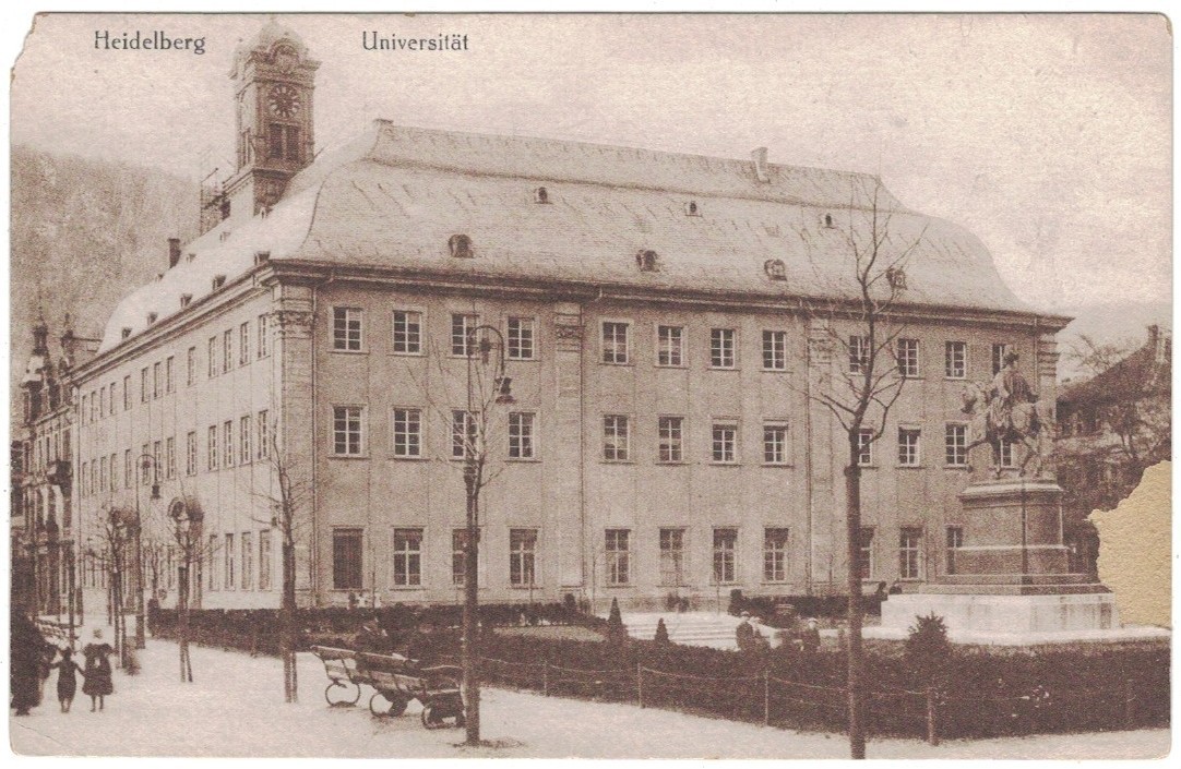 Heidelberg Germany University Collegium Building Antique Vintage Postcard c1900s