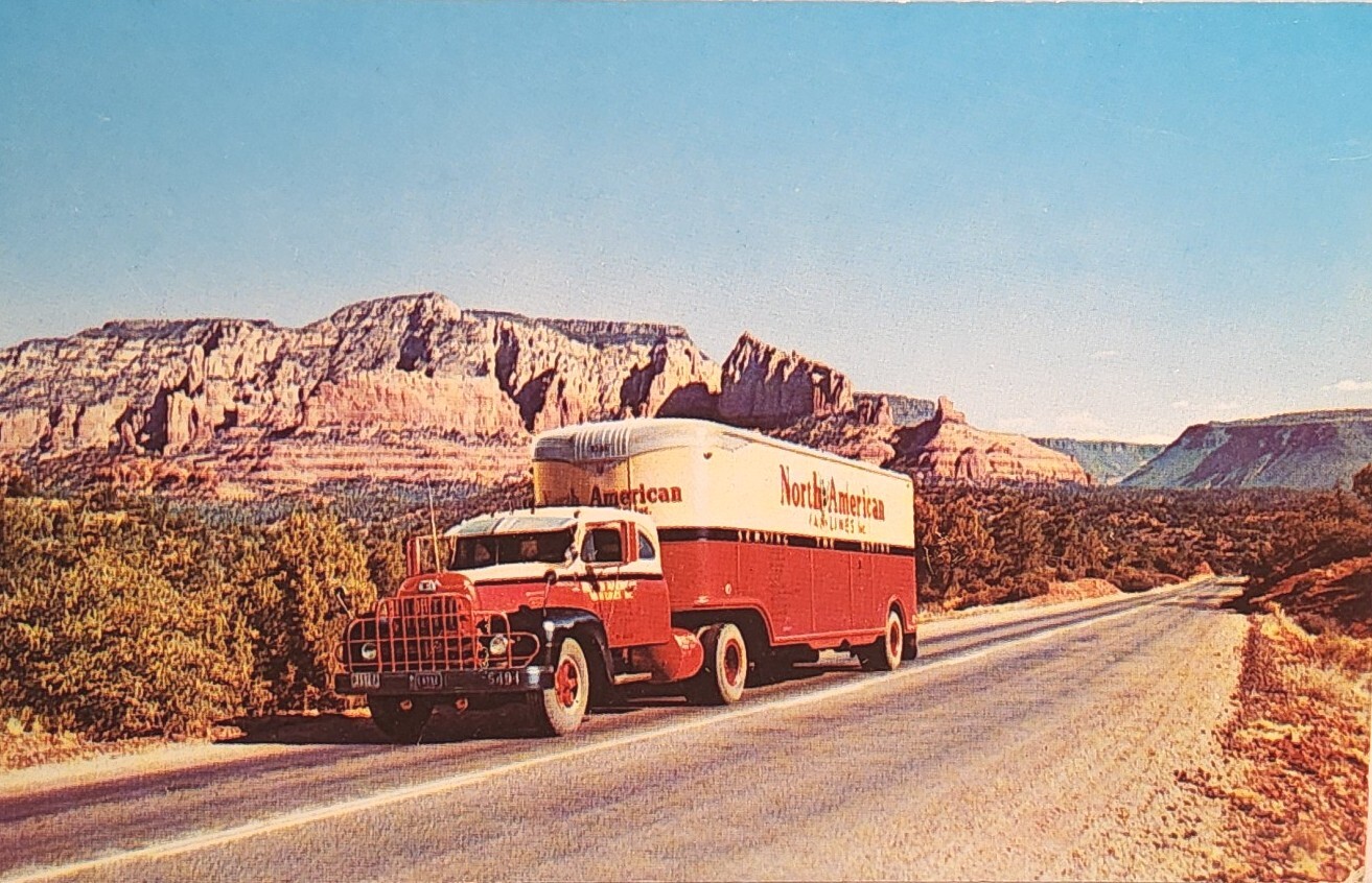 Vintage 1960\'s North American Van Lines Advertising Postcard. Unused #-1673 Vintage 1960\'s North American Van Lines Advertising Postcard. Unused #-1673