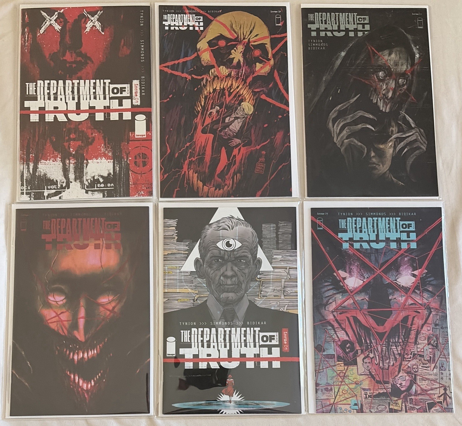 The DEPARTMENT OF TRUTH #1 5th PRINTING OSWALD SECRET VARIANT IMAGE Lot/6 RARE