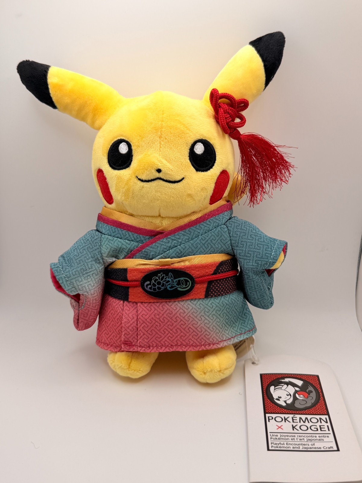 Pokémon Center x Kogei Crafts Exhibition Kimono Pikachu , 8.5 in Japan Limited