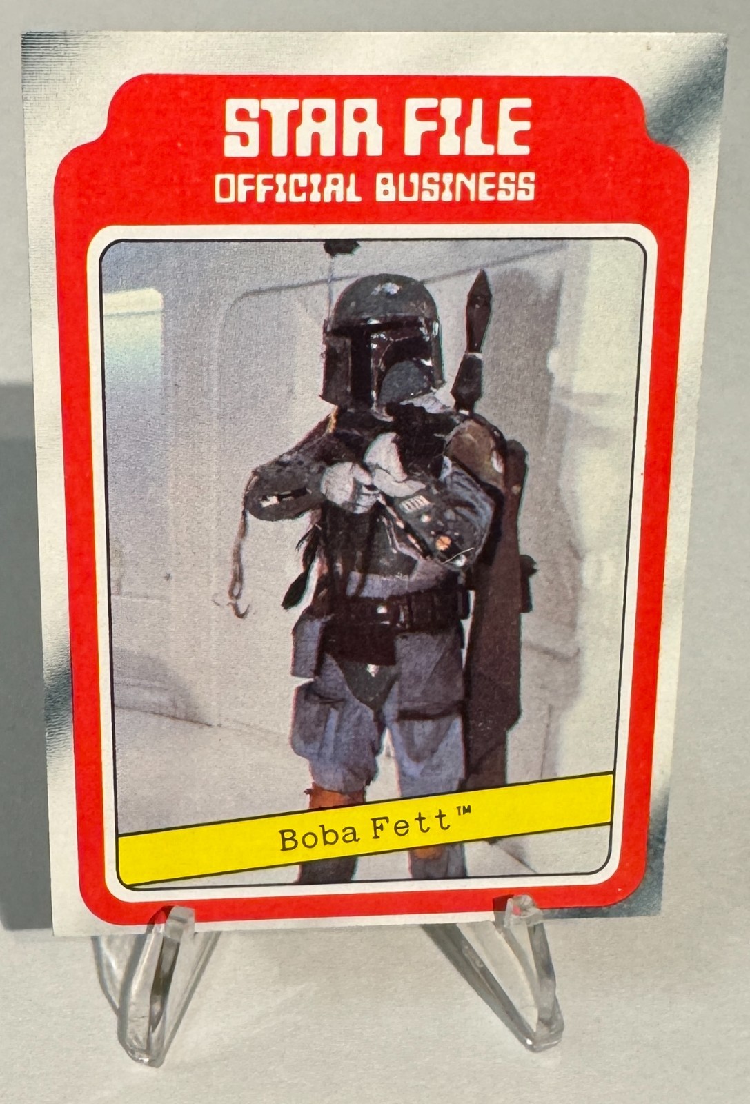 1980 Topps Star Wars Empire Strikes Back Boba Fett Star File Rookie Card 1980 Topps Star Wars Empire Strikes Back Boba Fett Star File Rookie Card