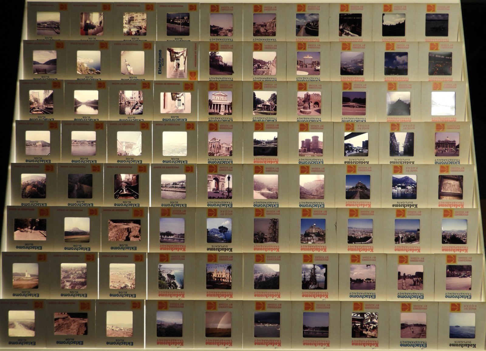 #11 Lot 80 Vtg 1970s Color Photo SLIDES Scenery LANDSCAPE Italy France Germany