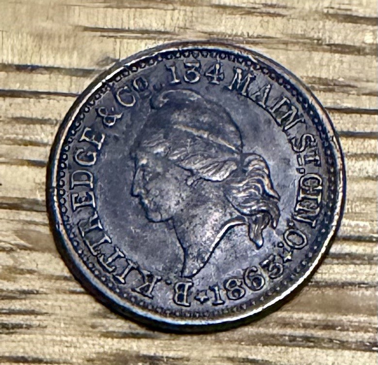 (1863) Cincinnati Kittredge & Co Civil War Token Government Contractor Firearms