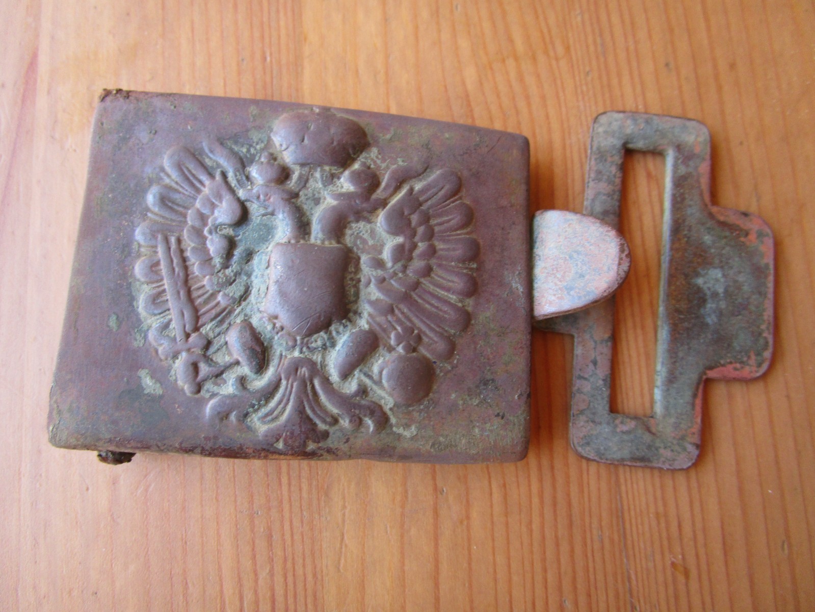 Original Austrian Hungarian Belt Buckle with Hook WW1 - Old Soldier Buckle WWI