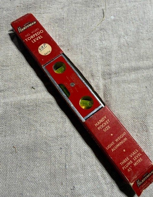 Vintage Stanley Handyman No. H1291, 9 Inch Torpedo Level/In Original Box
