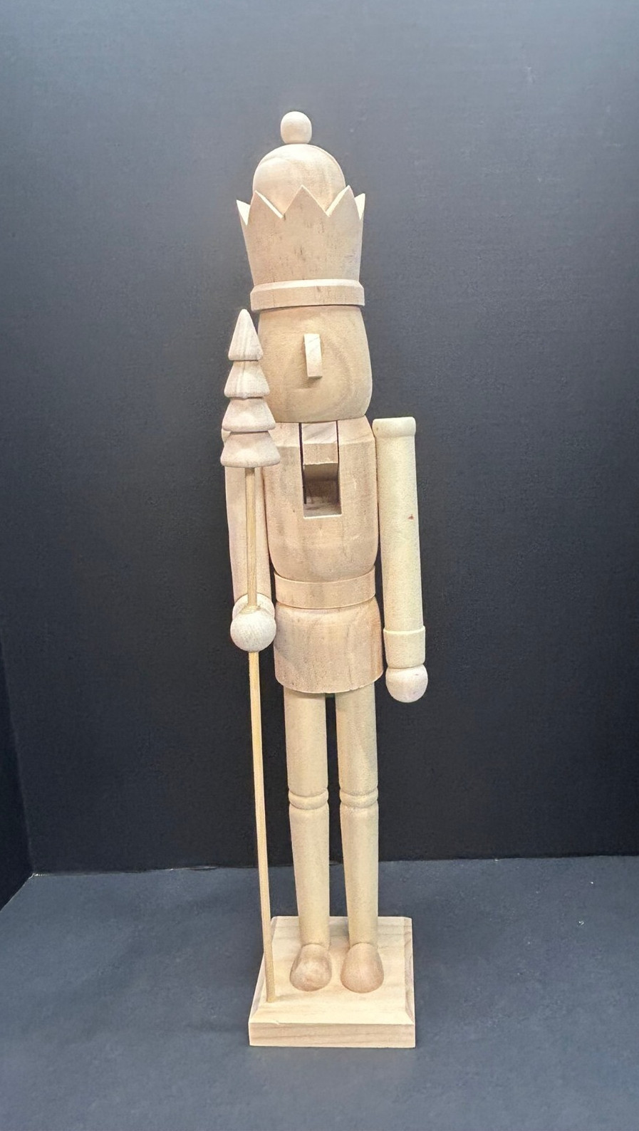 New Unfinished Wood Nutcracker 24\
