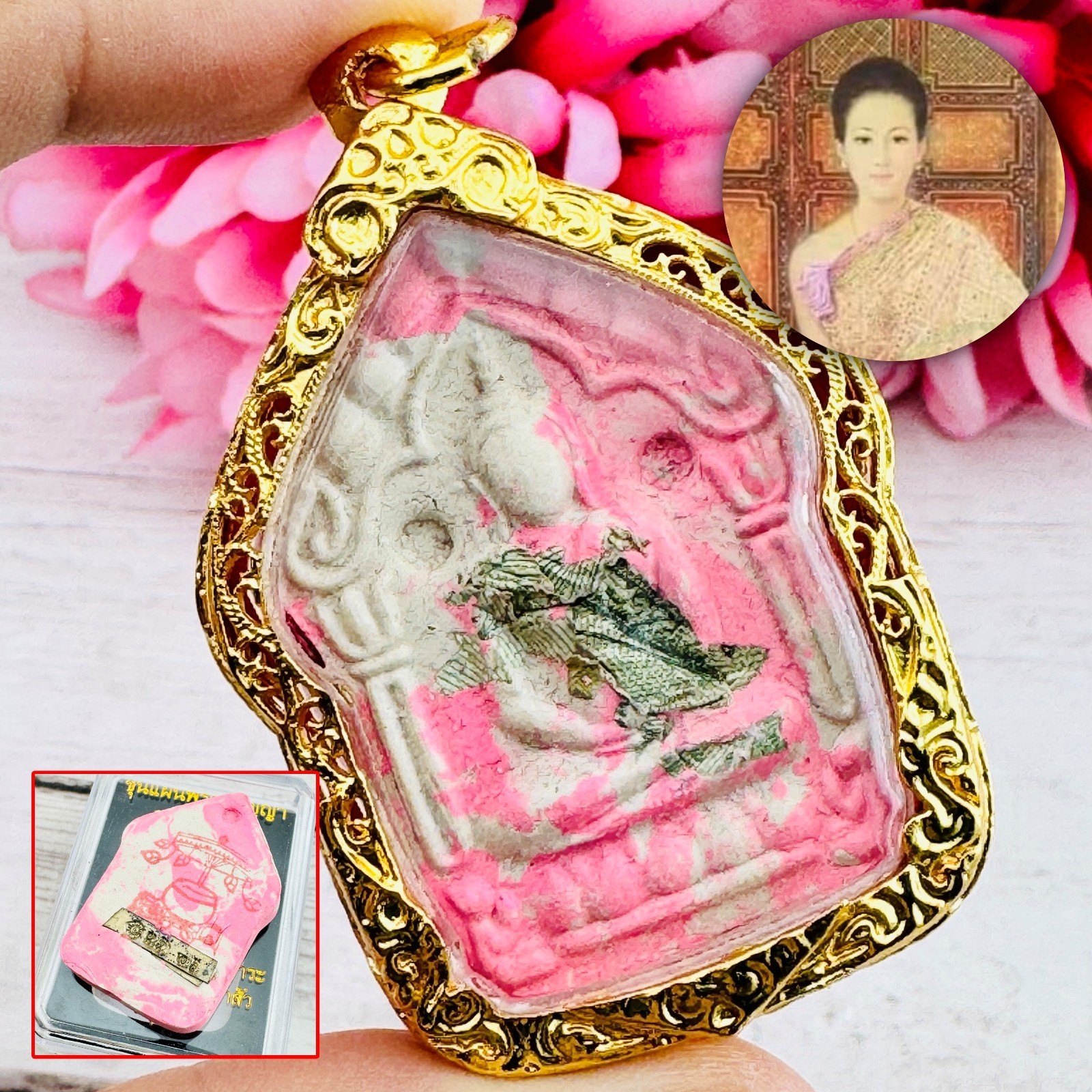 Khunpaen Praikanya Attraction Love Lust Control Mind Be2557 Thai Amulet #18737