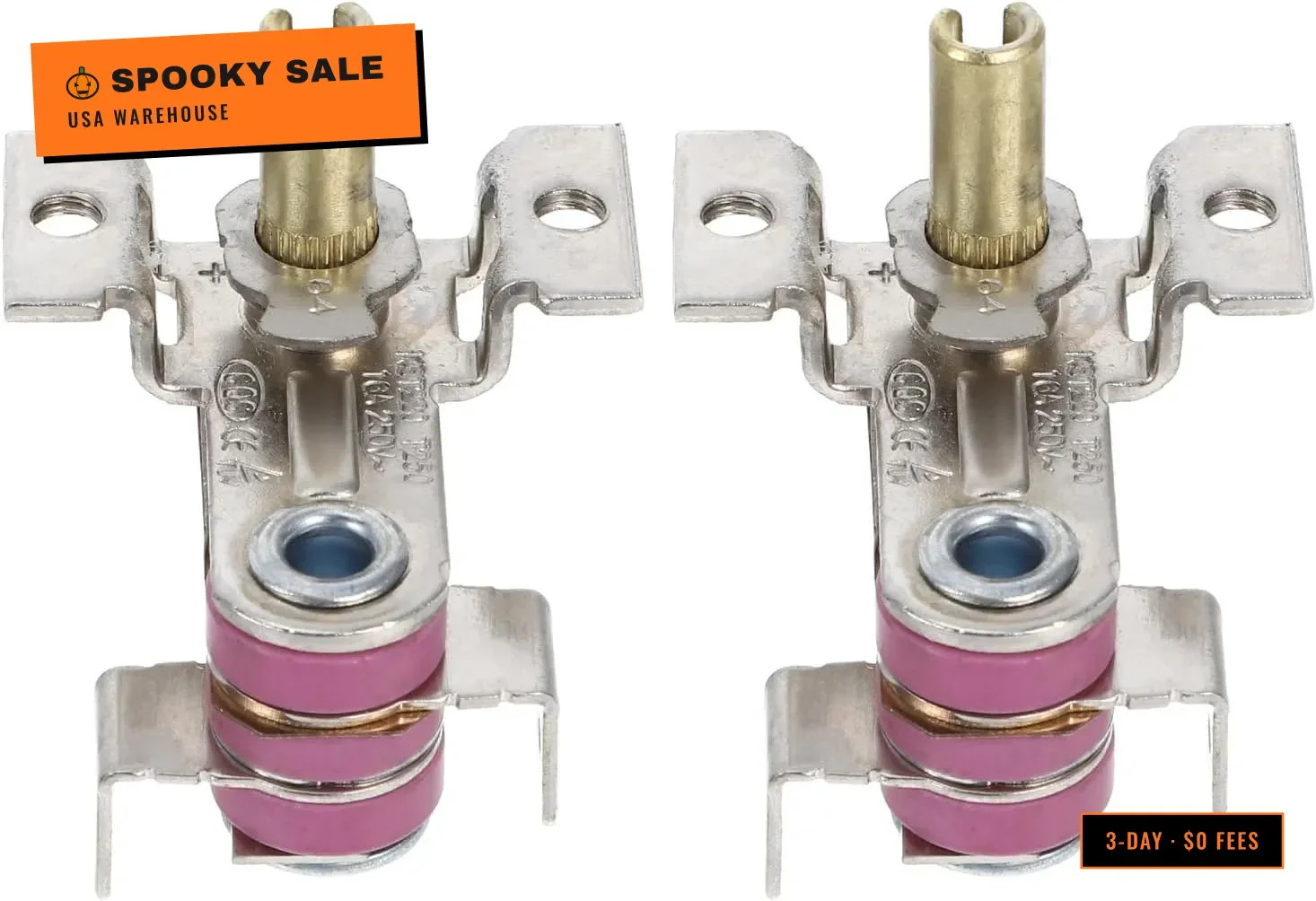 2Pcs Adjustable Thermostat Control Regulator Replacement for Electric Heater Tem