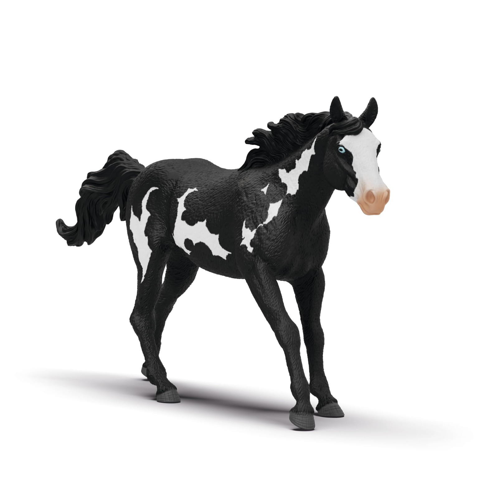 Schleich Black and White Paint Horse Toy Figurine for Imaginative Play