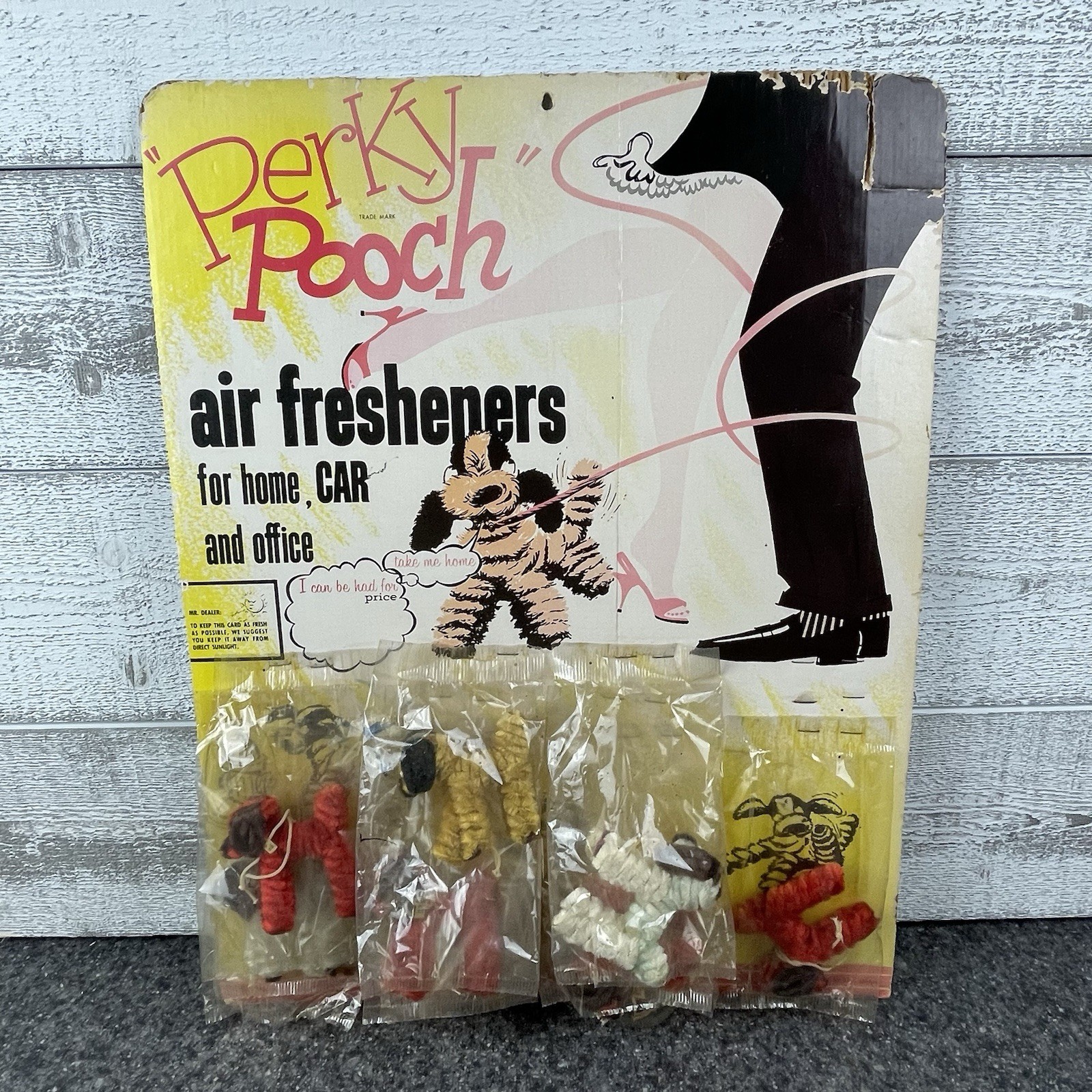 “PERKY POOCH” Vintage Air Freshener Store Display MILAK INC. 1960 Julius Samann “PERKY POOCH” Vintage Air Freshener Store Display MILAK INC. 1960 Julius Samann