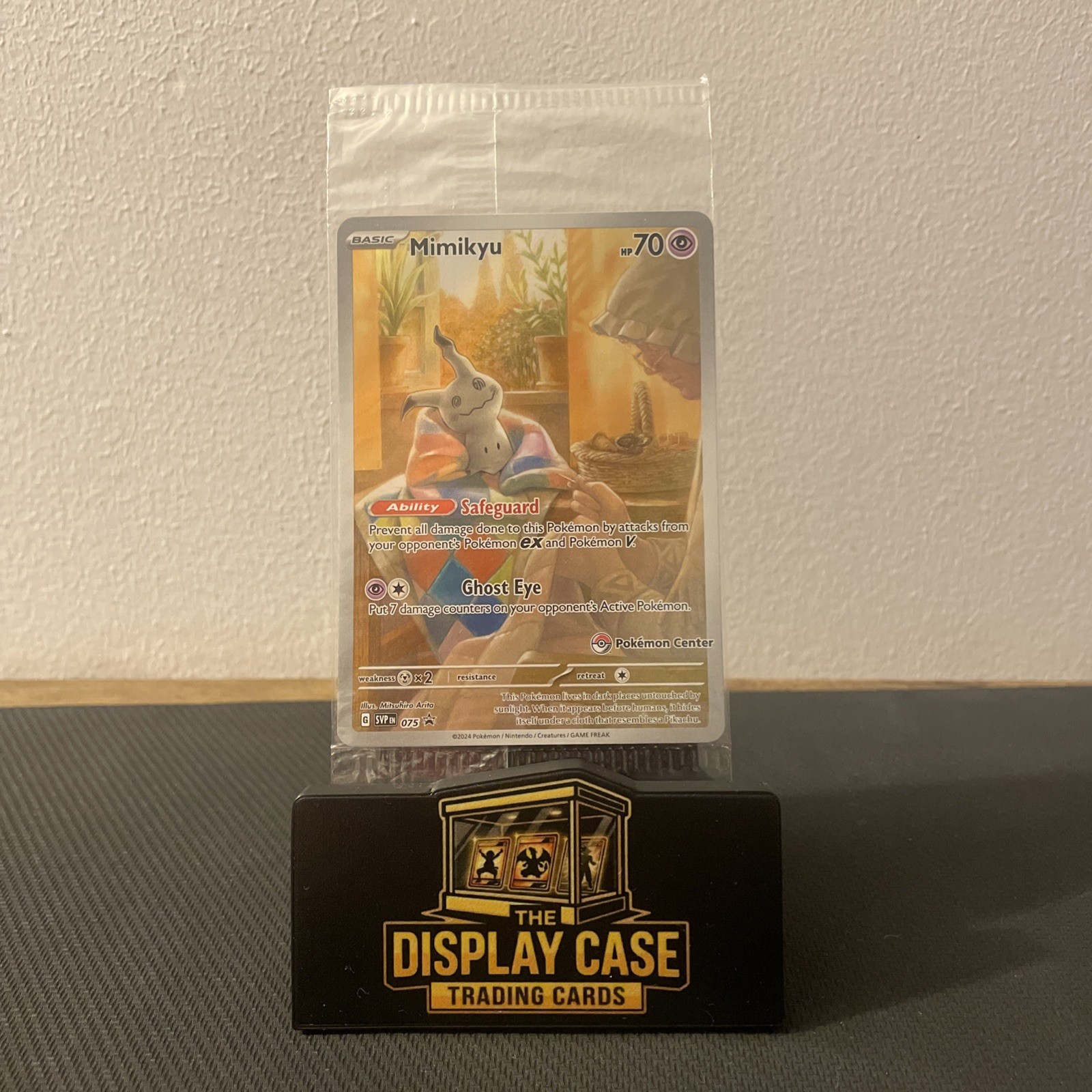 Mimikyu 075 Pokemon Center Exclusive Sv: Scarlet & Violet Promo Card SEALED NM Mimikyu 075 Pokemon Center Exclusive Sv: Scarlet & Violet Promo Card SEALED NM