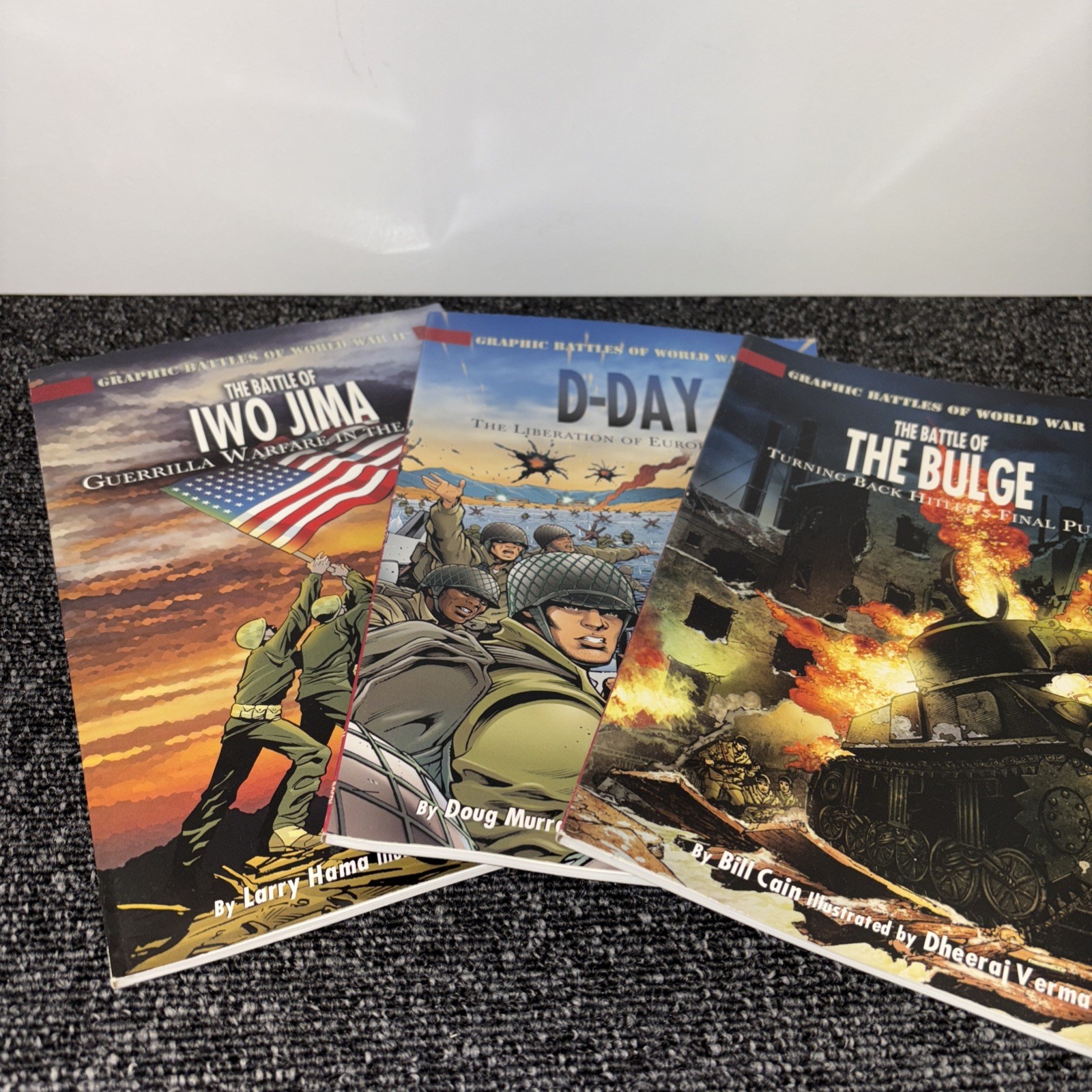 Set of 3 Graphic Battles Of World War Paperbacks 