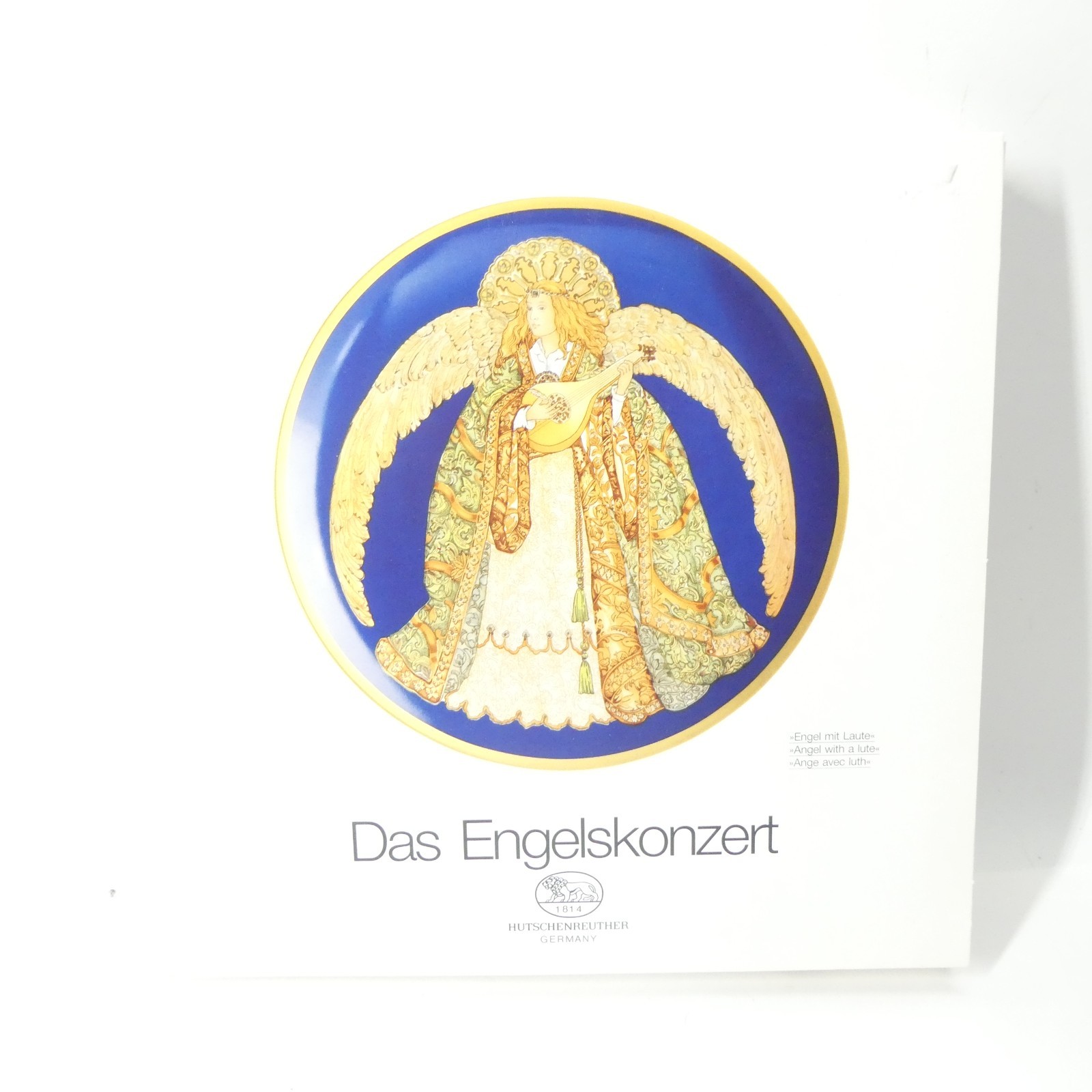 Das Engelskonzert Angel With A Lute Plate - Hutschenreuther Germany Hallett