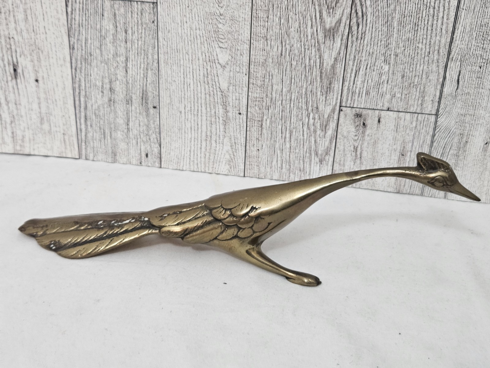 Vintage Mid Century Brass Roadrunner Figurine MCM Decor Bird Paperweight Vintage Mid Century Brass Roadrunner Figurine MCM Decor Bird Paperweight
