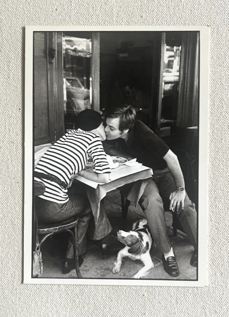 Vintage Henri Cartier Bresson Photo Postcard Paris 1969 Kiss
