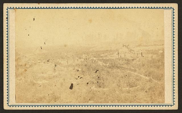 Photo:[Distant view, probably Port Hudson, Louisiana]