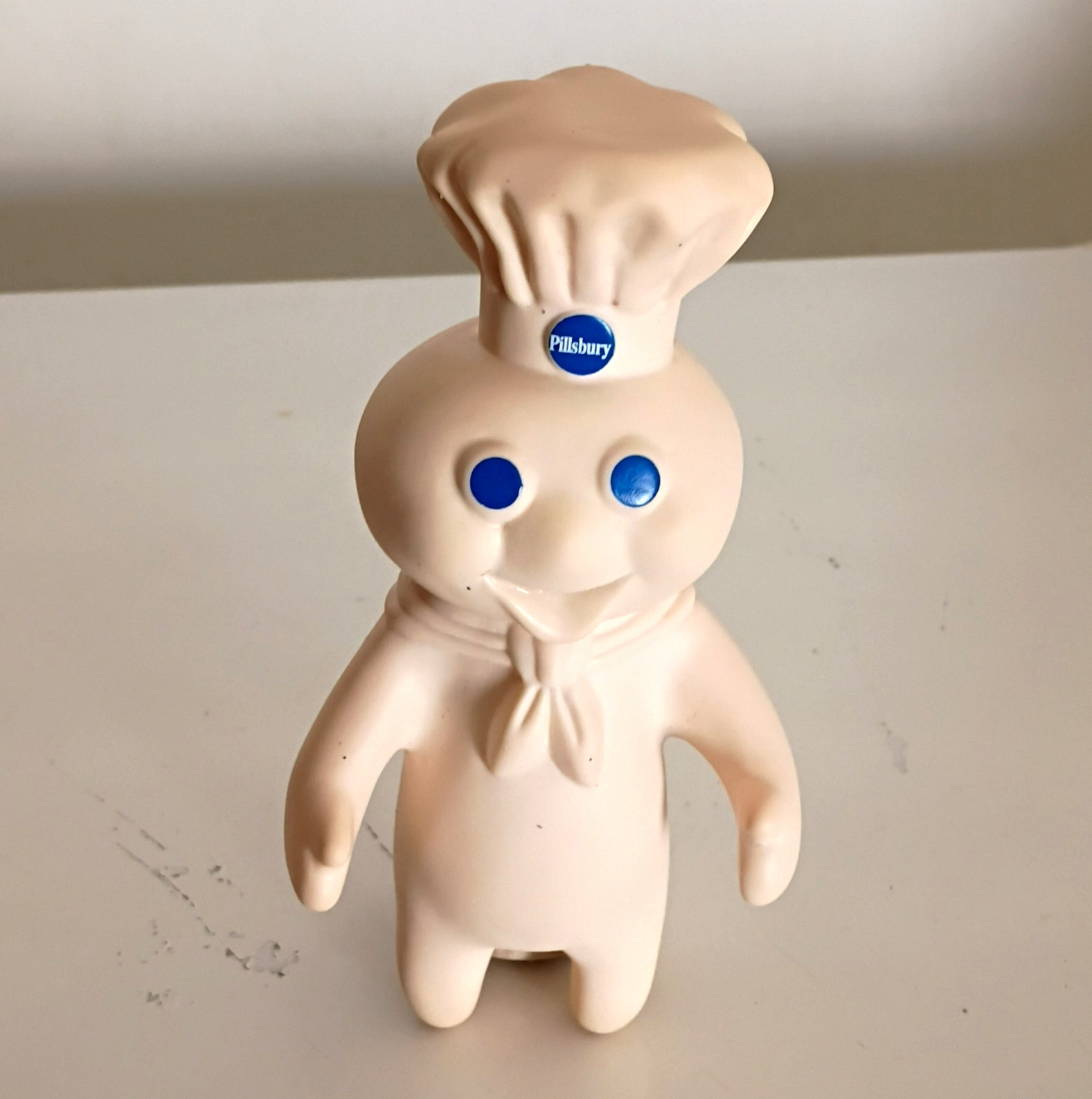 Pillsbury Doughboy 1981 Original Bakery & Baking Advertising Figurine White/Blue