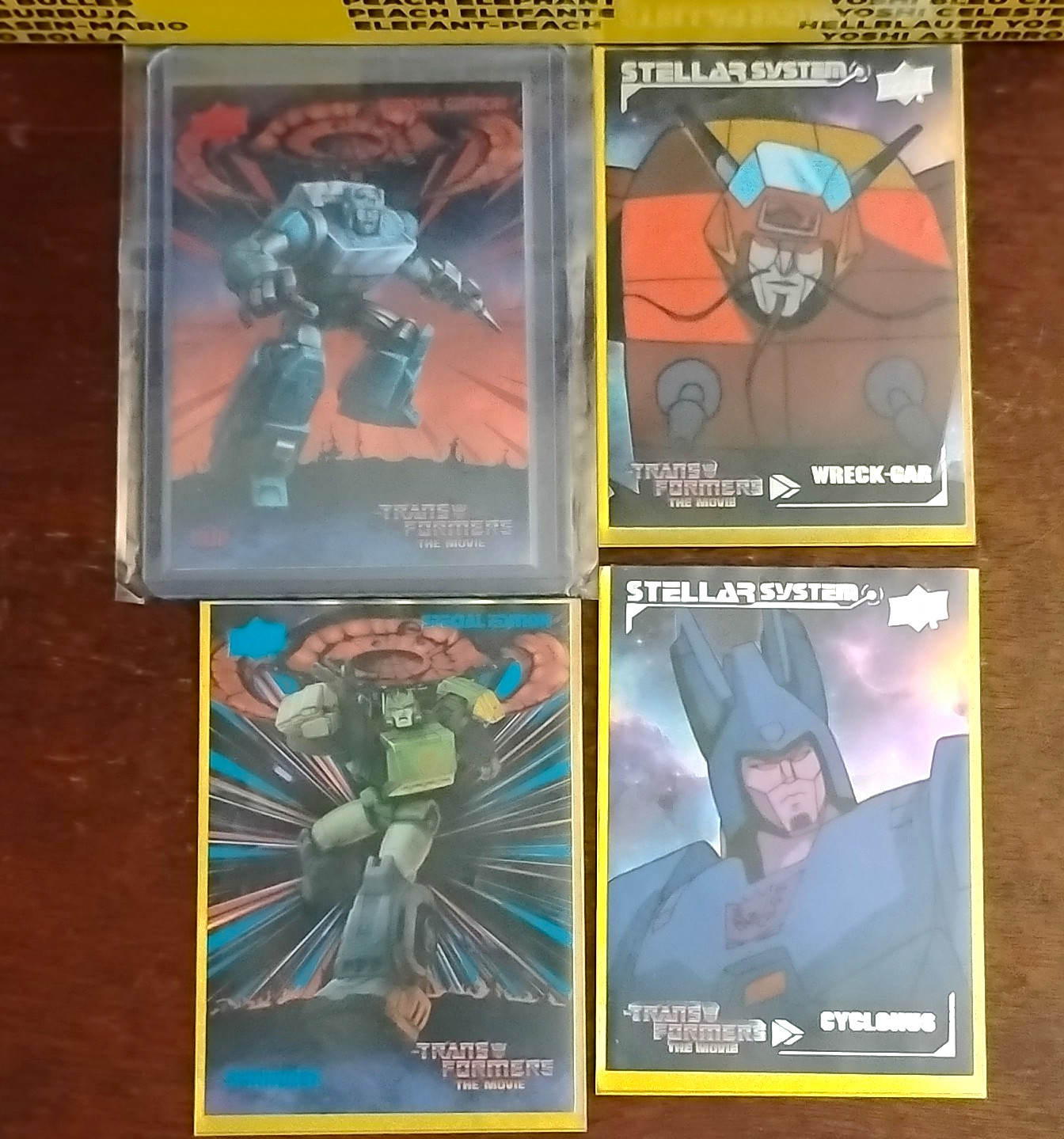 Upper Deck Transformers The Movie 40th Anniv Special Ed 4-Card Lot #4 #5 SS-5